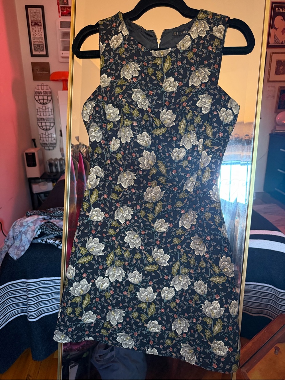Zara • Floral • sleeveless dress